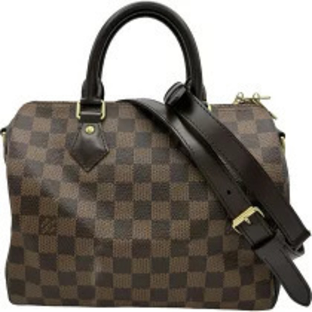 Louis Vuitton Speedy Bandouliere Brown Damier Canvas Boston Bag